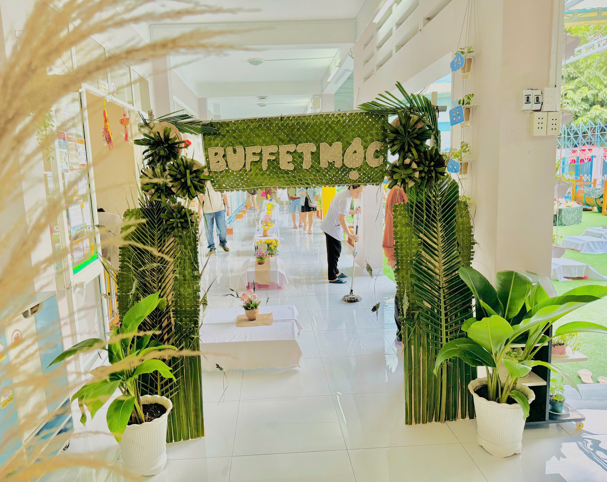 Một trường mầm non công lập có hoạt động tổng kết năm 