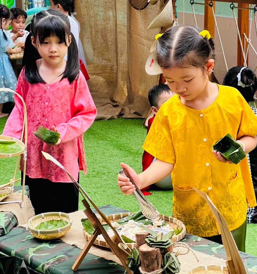 Một trường mầm non công lập có hoạt động tổng kết năm 