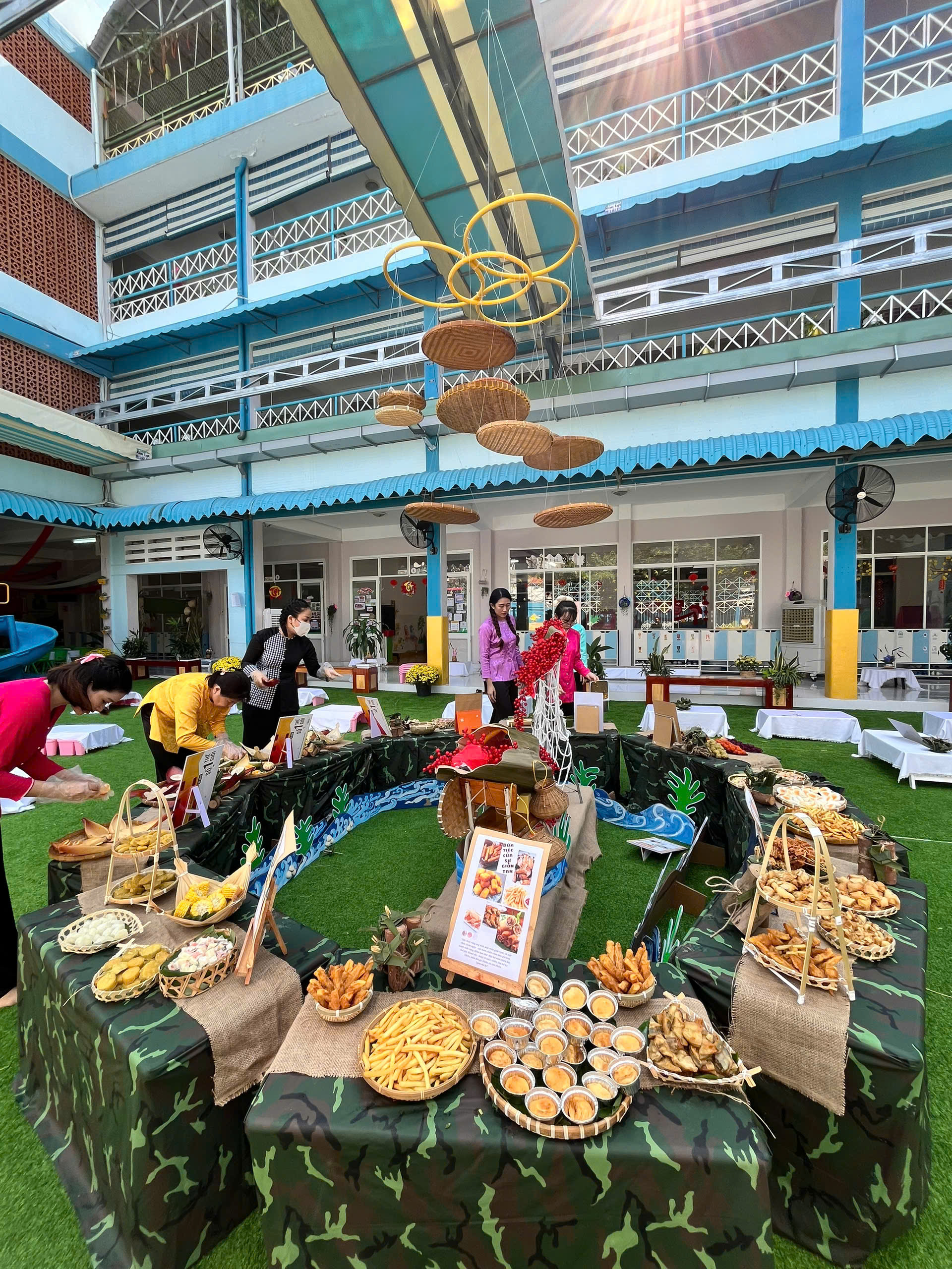 Một trường mầm non công lập có hoạt động tổng kết năm 