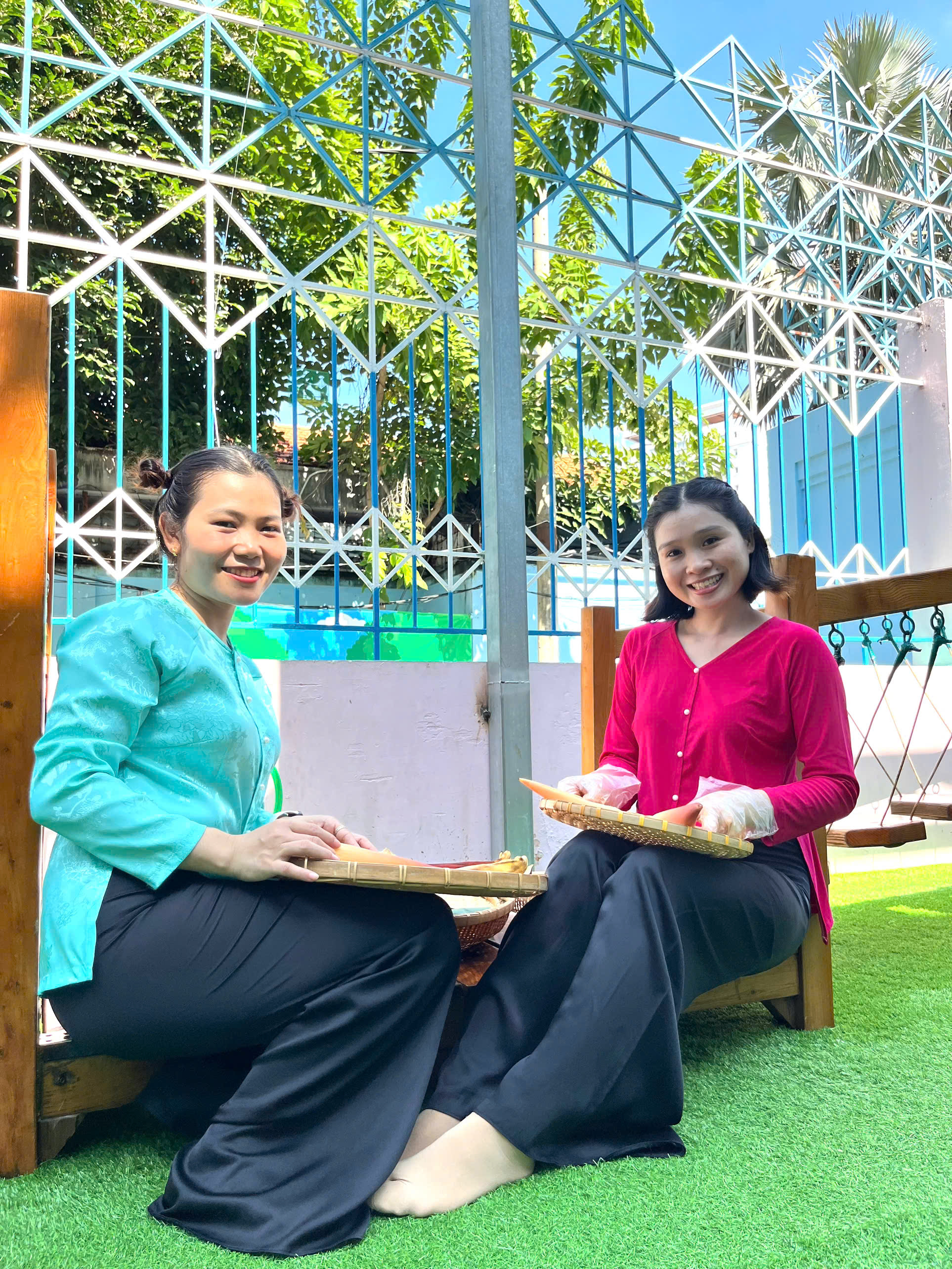 Một trường mầm non công lập có hoạt động tổng kết năm 