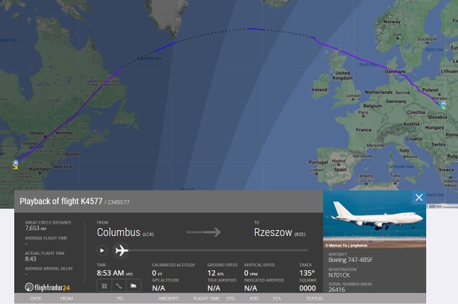 Ba máy bay chở hàng Boeing 747 của Mỹ hạ cánh tại 'cửa ngõ' viện trợ cho Ukraine- Ảnh 2.