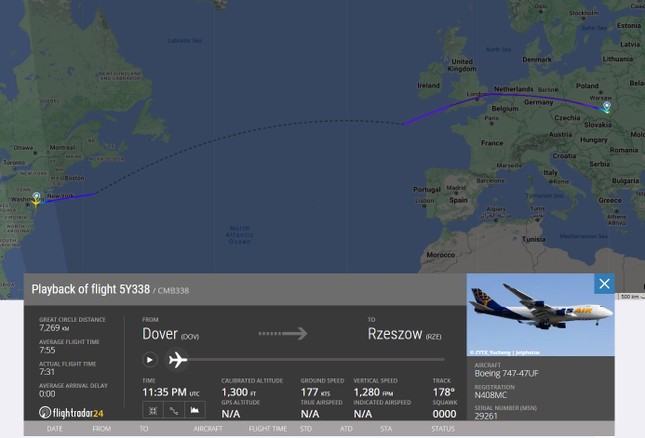 Ba máy bay chở hàng Boeing 747 của Mỹ hạ cánh tại 'cửa ngõ' viện trợ cho Ukraine- Ảnh 1.