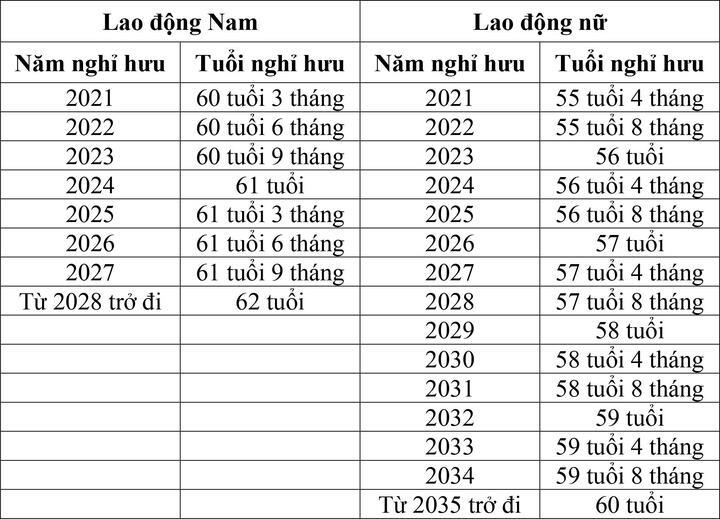 Tuổi nghỉ hưu của cán bộ, công chức năm 2025- Ảnh 1.