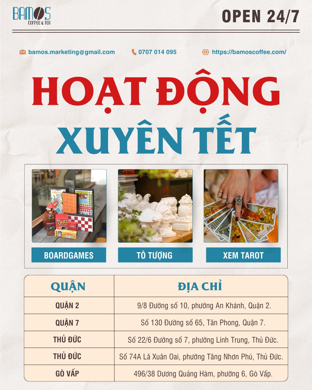 Loạt quán cà phê tại TP.HCM thắng Tết 1-0: Mở xuyên từ đêm giao thừa đến sáng mùng 1, khách thoải mái 