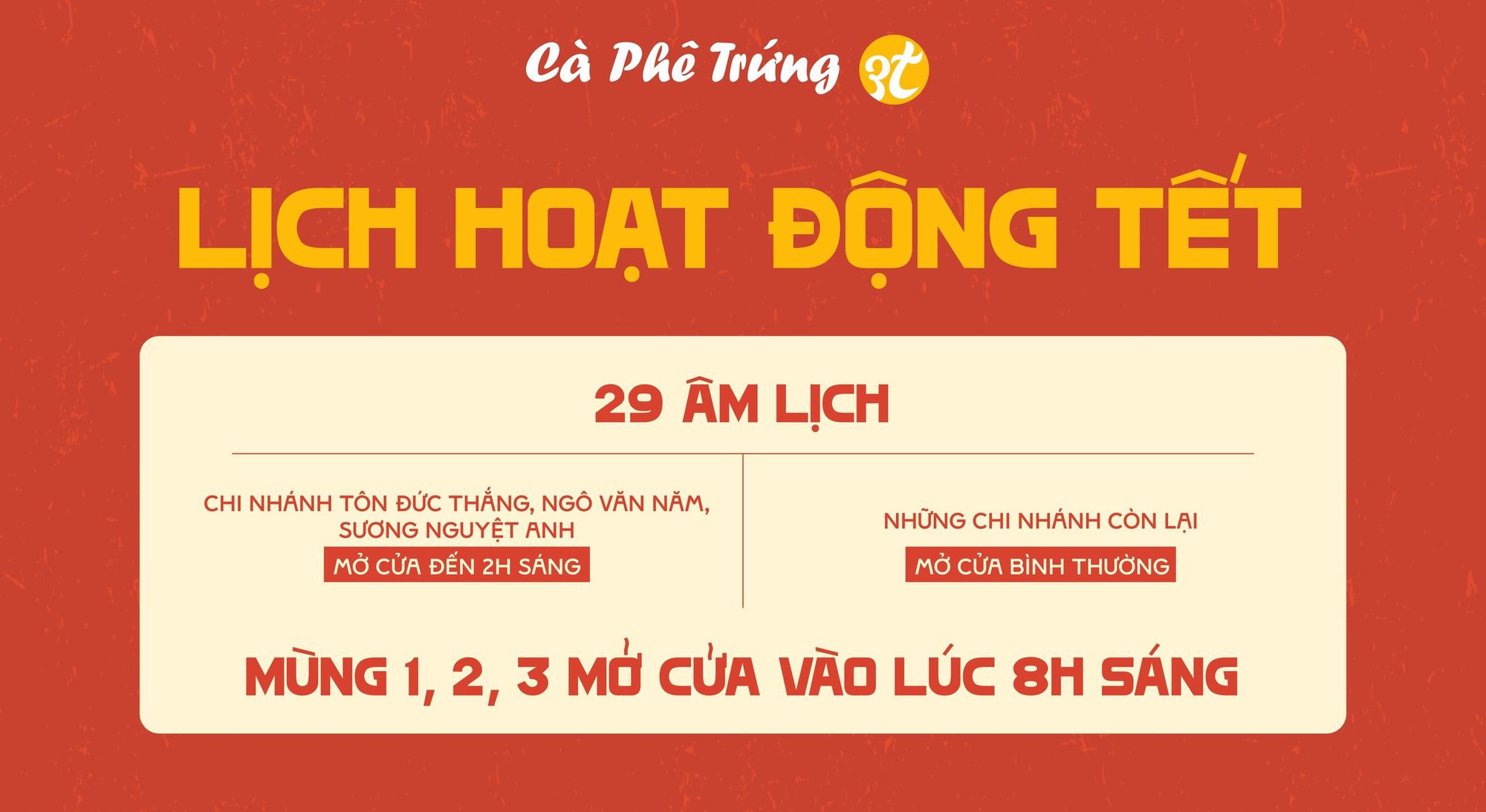 Loạt quán cà phê tại TP.HCM thắng Tết 1-0: Mở xuyên từ đêm giao thừa đến sáng mùng 1, khách thoải mái 