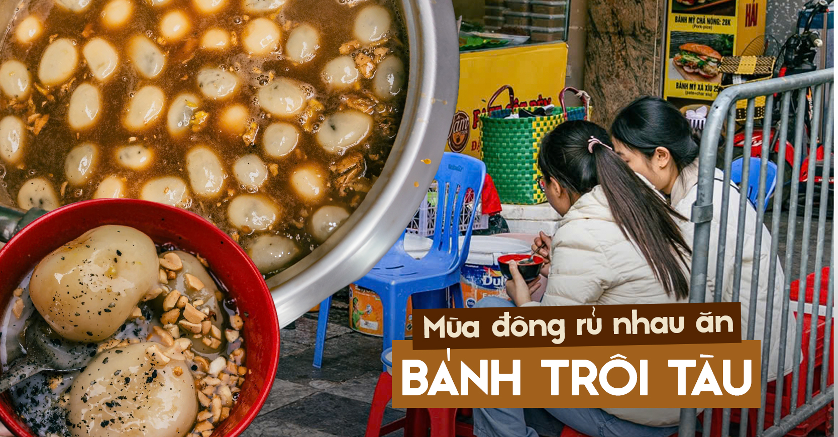 Quán bánh trôi 30 năm tuổi ở phố cổ Hà Nội luôn đông nghịt khách mỗi khi đông về, 2 con gái nối nghiệp mẹ vì yêu nghề dù vất vả- Ảnh 1.