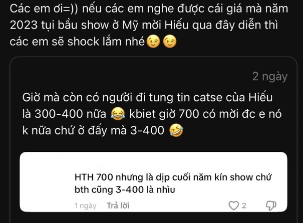 Xôn xao giá cát xê gây sốc của HIEUTHUHAI- Ảnh 1.