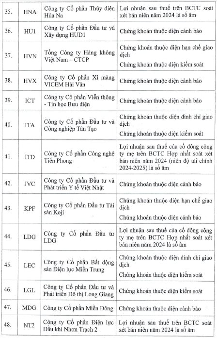 84 mã chứng khoán bị HoSE cắt margin quý 1/2025: HVN, HAG, QCG, ITA cùng hàng loạt cổ phiếu “hot” nằm trong danh sách- Ảnh 4.