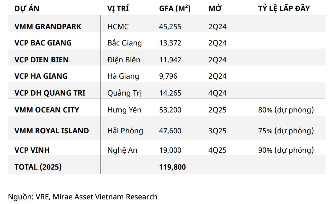 Đối mặt 'sự đe dọa' từ AEON, Vincom Retail tung thêm 3 TTTM trong năm 2025, tăng 120.000 m2 sàn cho thuê- Ảnh 1.