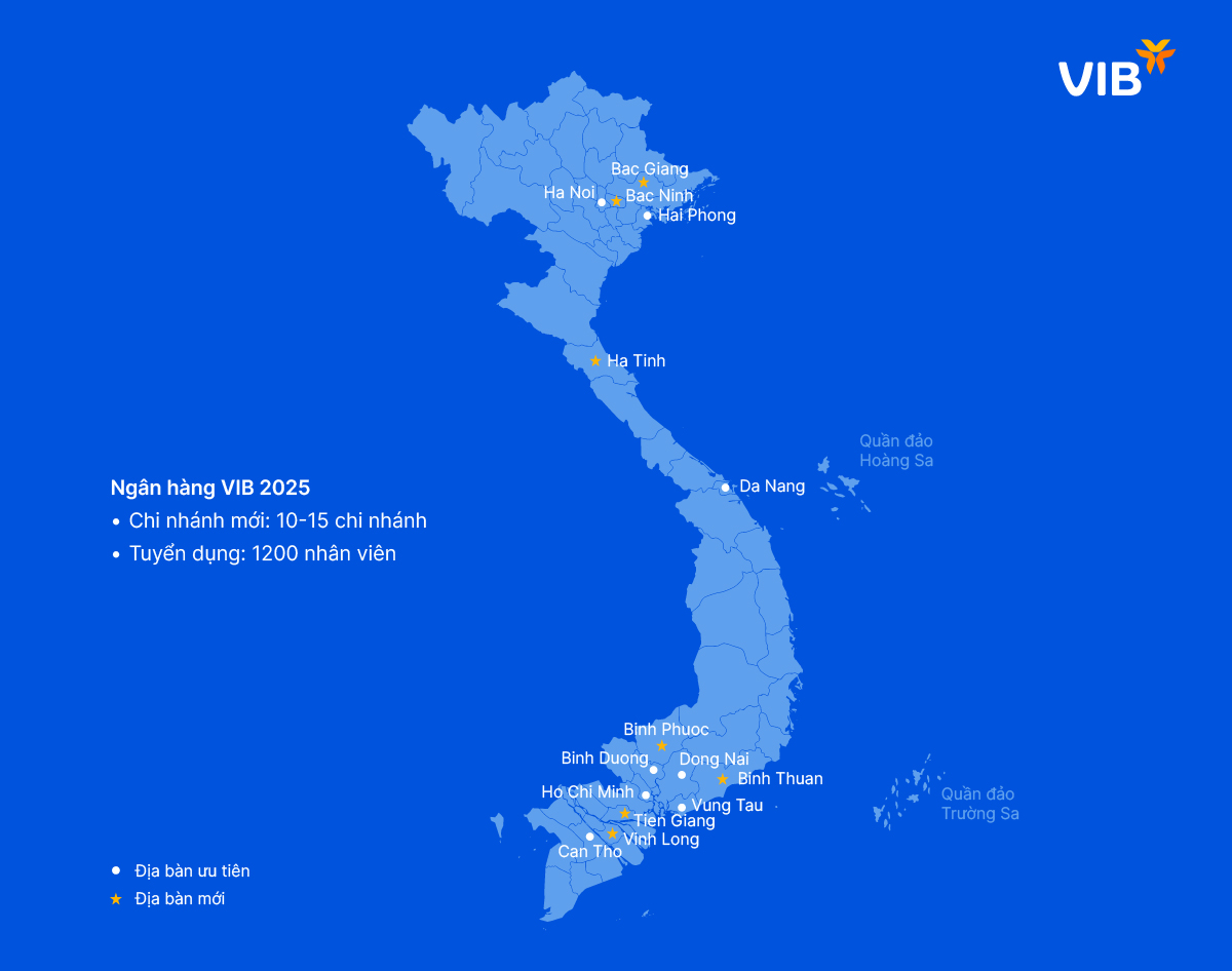 VIB tuyển dụng 1200 nhân sự bán hàng sau khi tăng trưởng tín dụng ngoạn mục 22% trong năm 2024- Ảnh 1.