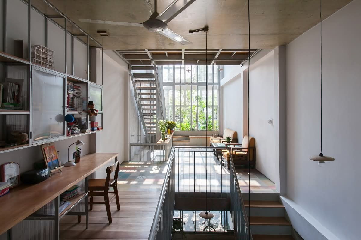 Nhà phố 280m2 sử dụng khoảng thông tầng để làm thoáng- Ảnh 6.