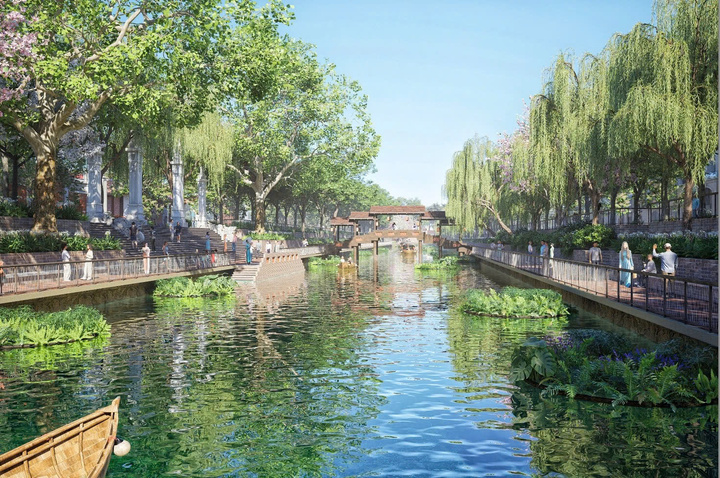 Hé lộ hình ảnh quảng trường, công viên 2 bờ sông Tô Lịch trong tương lai- Ảnh 3.