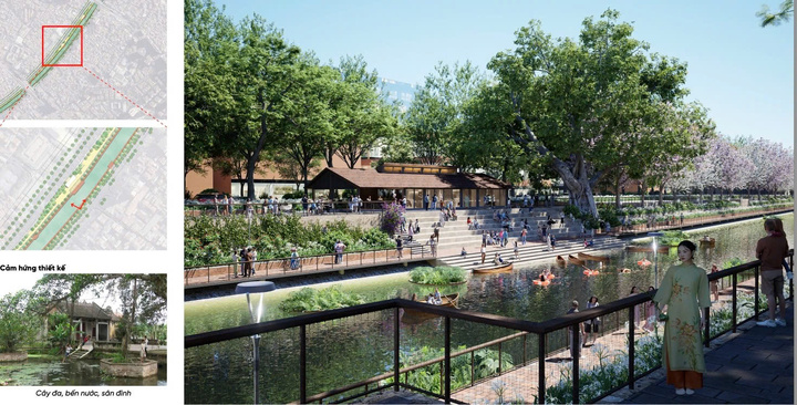 Hé lộ hình ảnh quảng trường, công viên 2 bờ sông Tô Lịch trong tương lai- Ảnh 4.