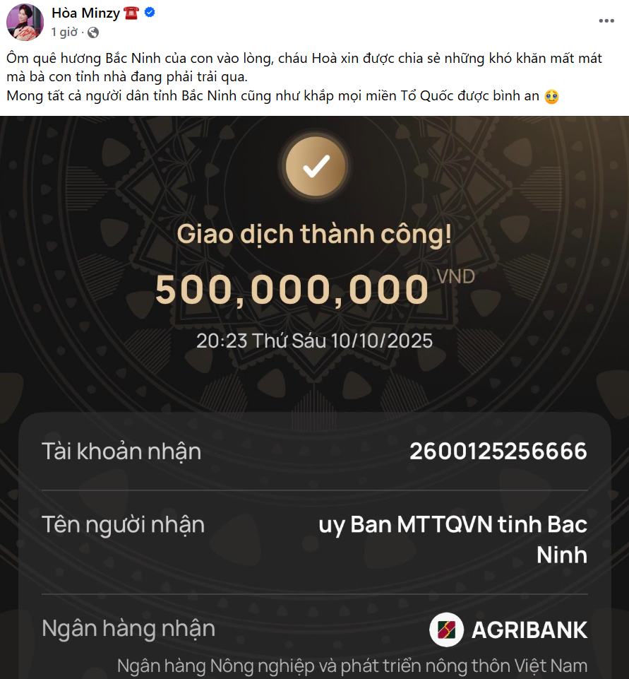 Động thái mới nhất của Hòa Minzy: Hơn 3000 nghìn người ngưỡng mộ "lại nữa rồi"- Ảnh 1. Động thái mới nhất của Hòa Minzy: Hơn 3000 nghìn người ngưỡng mộ "lại nữa rồi"- Ảnh 1.