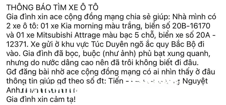 Chi 800 nghìn đồng bọc bạt ô tô tránh lũ, chủ xe Thái Nguyên bảo toàn 'xế cưng'- Ảnh 4. Chi 800 nghìn đồng bọc bạt ô tô tránh lũ, chủ xe Thái Nguyên bảo toàn 'xế cưng'- Ảnh 4.