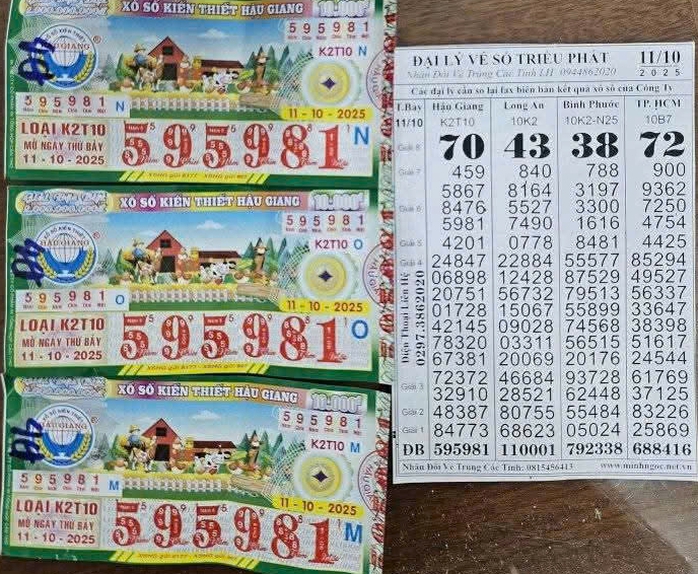 Xổ số miền Nam: 28 tờ vé số trúng độc đắc tại An Giang và Cà Mau- Ảnh 1.