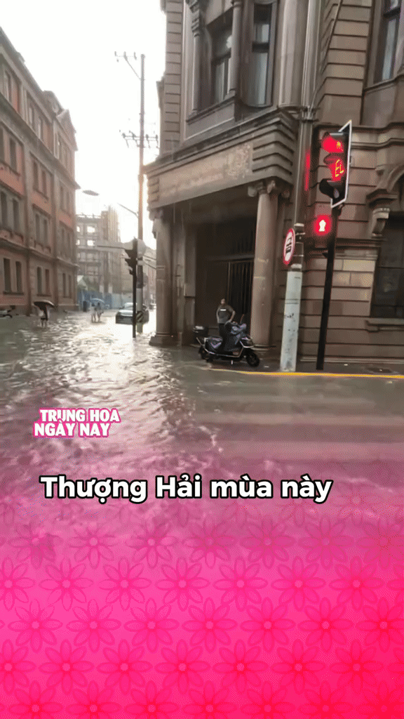 Cảnh tượng mưa ngập ở Thượng Hải khiến nhiều người giật mình, nhận xét: Cảnh tượng mưa ngập ở Thượng Hải khiến nhiều người giật mình, nhận xét: