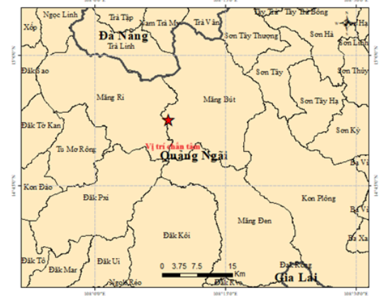 Liên tiếp 7 trận động đất ở Quảng Ngãi trong rạng sáng 13/10- Ảnh 1.