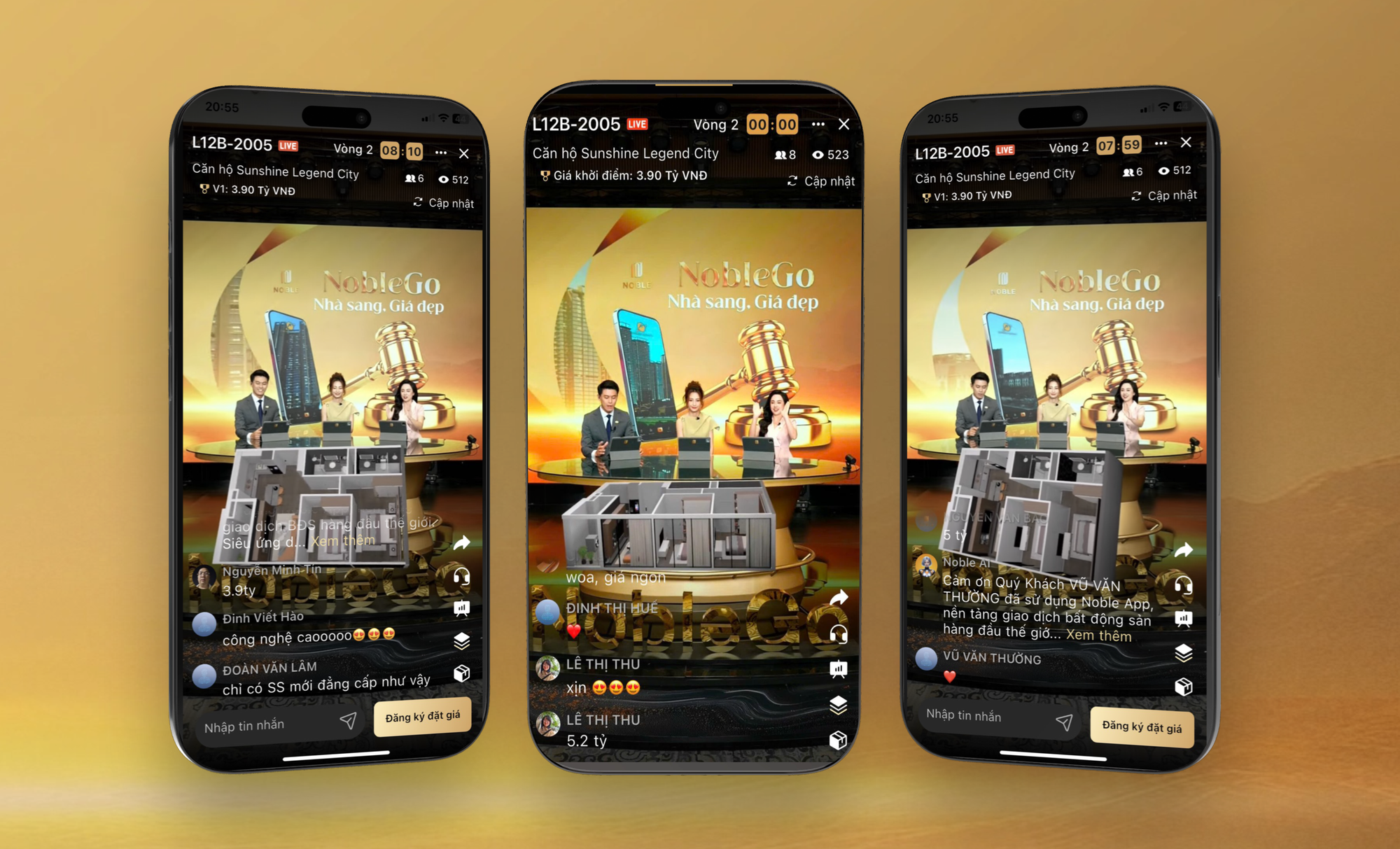 Sunshine Legend City "gây sốt" với công nghệ sa bàn ảo lần đầu xuất hiện trên sóng livestream NobleGo- Ảnh 1. Sunshine Legend City