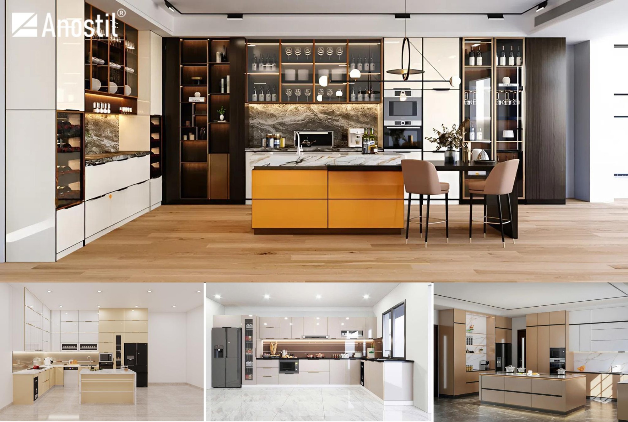 Tủ bếp hợp kim Anostil – Sự lựa chọn tuyệt vời cho không gian bếp hiện đại- Ảnh 3. Tủ bếp hợp kim Anostil – Sự lựa chọn tuyệt vời cho không gian bếp hiện đại- Ảnh 3.