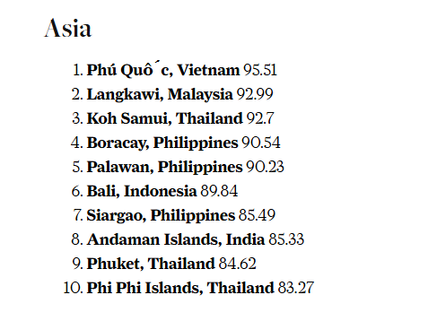 Phú Quốc đứng đầu châu Á, top 3 thế giới!- Ảnh 1. Phú Quốc đứng đầu châu Á, top 3 thế giới!- Ảnh 1.