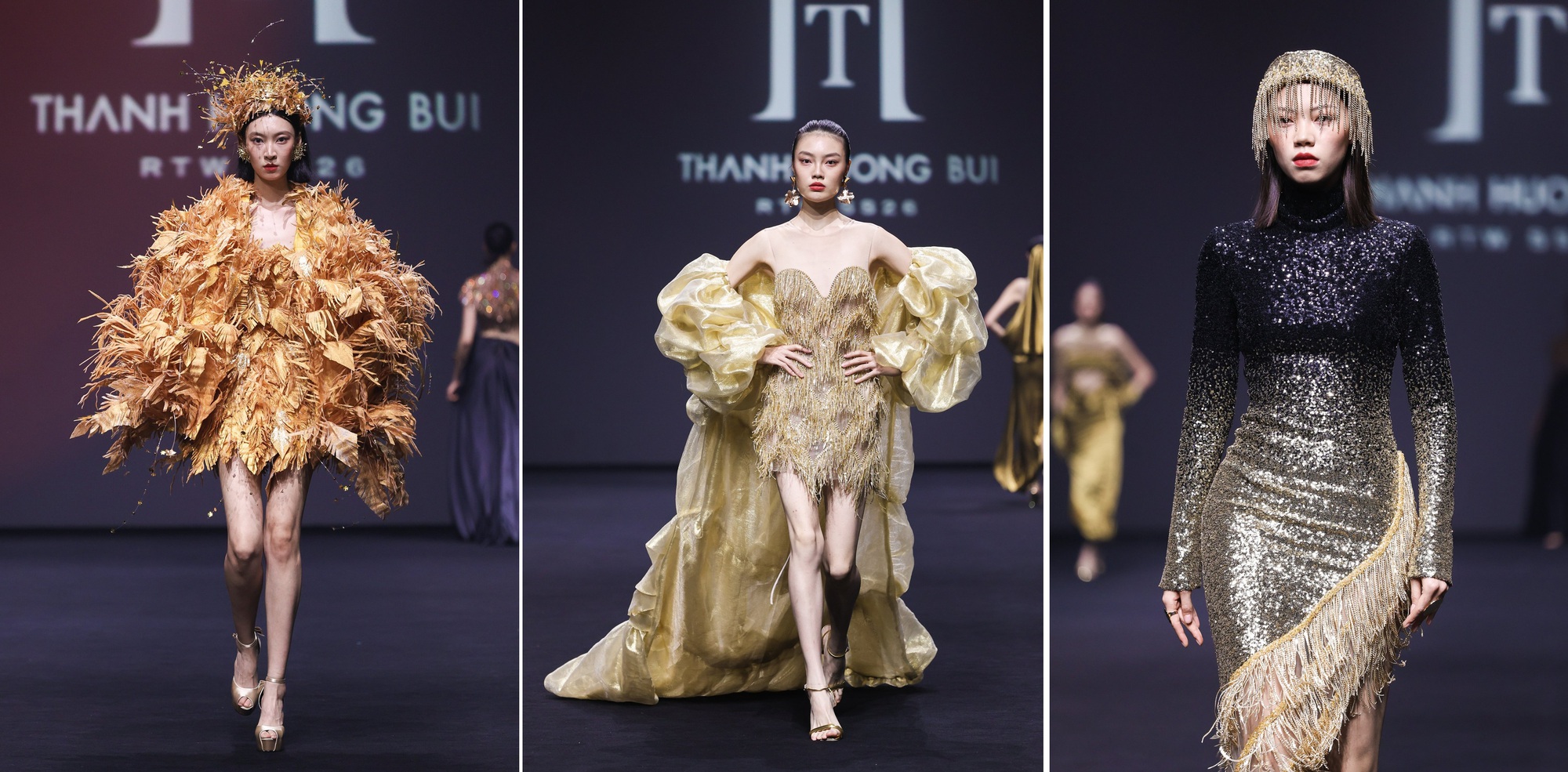 Hoàng Thuỳ đứng 1 tiếng để dát vàng lên người: Chuyện gì đây?- Ảnh 3. Hoàng Thuỳ đứng 1 tiếng để dát vàng lên người: Chuyện gì đây?- Ảnh 3.