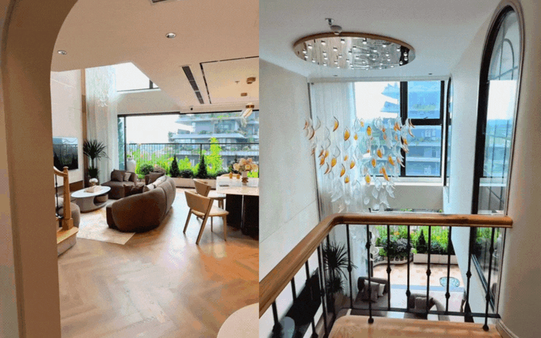 10 nghìn người xuýt xoa trước căn hộ duplex với ban công xanh mướt lưng chừng trời: "Ở chung cư mà sướng hơn cả nhà phố thế này?"- Ảnh 1. 10 nghìn người xuýt xoa trước căn hộ duplex với ban công xanh mướt lưng chừng trời: "Ở chung cư mà sướng hơn cả nhà phố thế này?"- Ảnh 1.