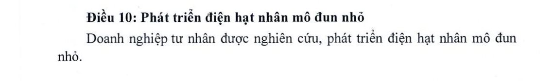 Dự thảo về phát triển năng lượng quốc gia 2026-2030: Doanh nghiệp tư nhân được nghiên cứu phát triển điện hạt nhân quy mô nhỏ- Ảnh 2.