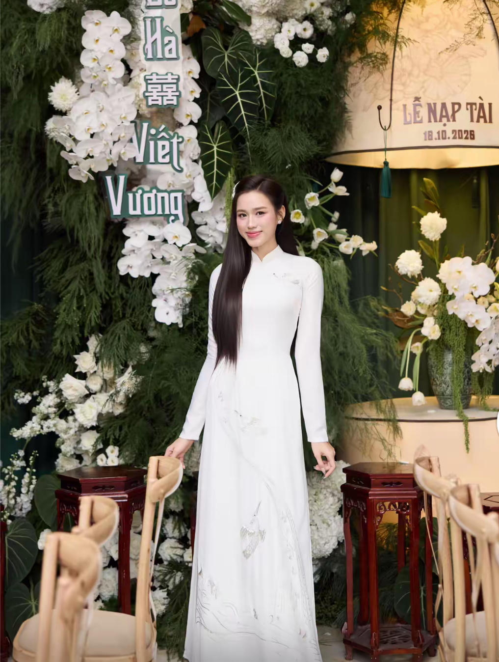 Đám cưới Hoa hậu Đỗ Hà và thiếu gia vào sáng nay: Chú rể chính thức lộ diện, dàn bê tráp có cả Hoa hậu quốc tế!- Ảnh 4. Đám cưới Hoa hậu Đỗ Hà và thiếu gia vào sáng nay: Chú rể chính thức lộ diện, dàn bê tráp có cả Hoa hậu quốc tế!- Ảnh 4.