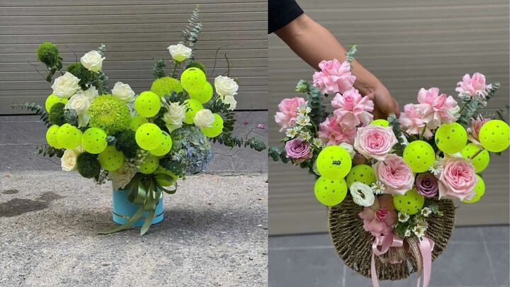Quà 20/10 độc lạ: Tùng bonsai mạ vàng đắt đỏ, hoa Pickleball lần đầu xuất hiện- Ảnh 3. Quà 20/10 độc lạ: Tùng bonsai mạ vàng đắt đỏ, hoa Pickleball lần đầu xuất hiện- Ảnh 3.