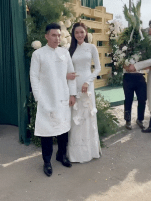 Đám cưới Hoa hậu Đỗ Hà và thiếu gia vào sáng nay: Chú rể chính thức lộ diện, dàn bê tráp có cả Hoa hậu quốc tế!- Ảnh 1. Đám cưới Hoa hậu Đỗ Hà và thiếu gia vào sáng nay: Chú rể chính thức lộ diện, dàn bê tráp có cả Hoa hậu quốc tế!- Ảnh 1.