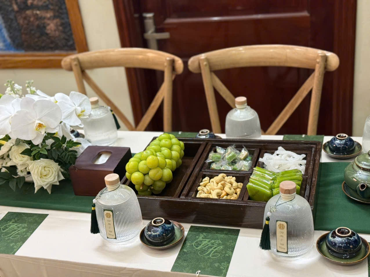 Hình ảnh chồng Đỗ Thị Hà tại lễ ăn hỏi- Ảnh 7.