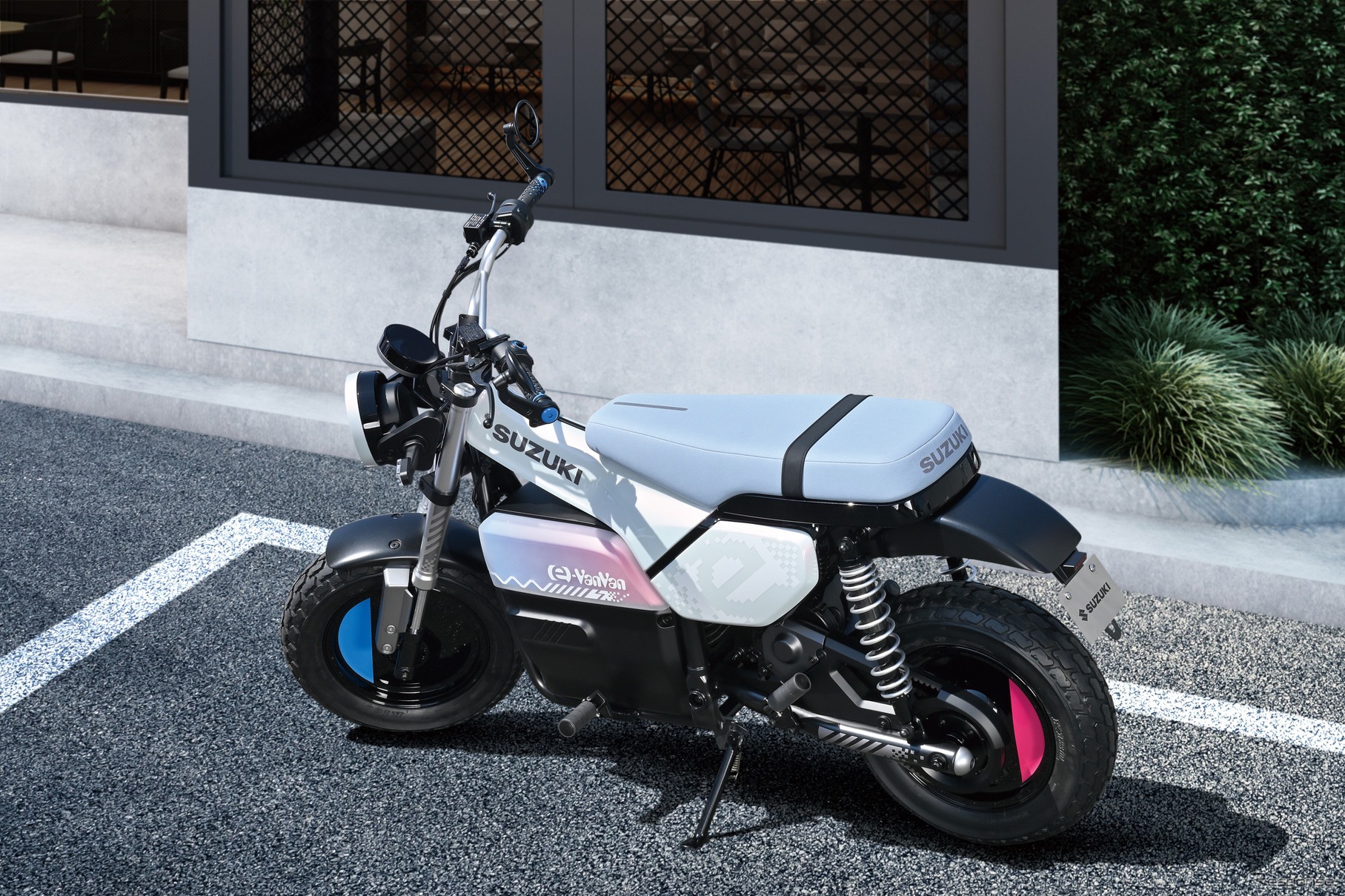 Suzuki chính thức ra mắt mẫu xe máy điện hoàn toàn mới, mang phong cách giống hệt 'Charly cúc cu'- Ảnh 5. Suzuki chính thức ra mắt mẫu xe máy điện hoàn toàn mới, mang phong cách giống hệt 'Charly cúc cu'- Ảnh 5.