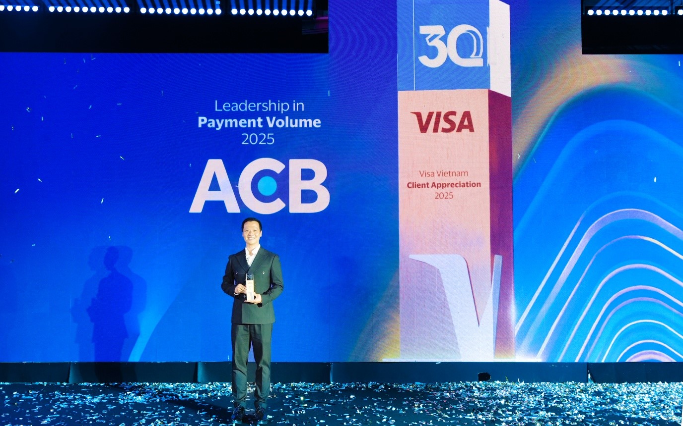 ACB tiếp tục dẫn đầu thị phần thẻ Visa 2025 và bước nhảy sáng tạo về thanh toán số- Ảnh 2. ACB tiếp tục dẫn đầu thị phần thẻ Visa 2025 và bước nhảy sáng tạo về thanh toán số- Ảnh 2.