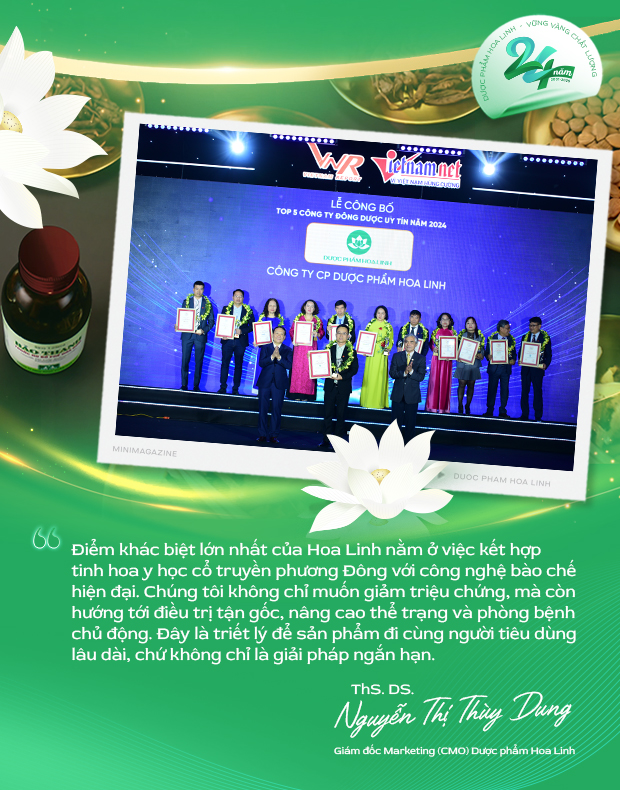 Dược phẩm hoa Linh: “Củng cố năng lực cạnh tranh bền vững” xứng tầm thương hiệu quốc gia- Ảnh 4. Dược phẩm hoa Linh: “Củng cố năng lực cạnh tranh bền vững” xứng tầm thương hiệu quốc gia- Ảnh 4.