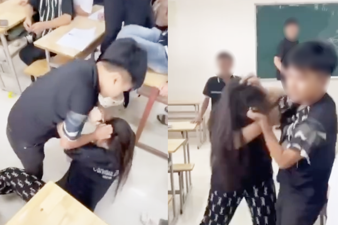 Nhà trường lên tiếng vụ nữ sinh bị bóp cổ, đánh tới tấp từ phòng học ra hành lang- Ảnh 1. Nhà trường lên tiếng vụ nữ sinh bị bóp cổ, đánh tới tấp từ phòng học ra hành lang- Ảnh 1.