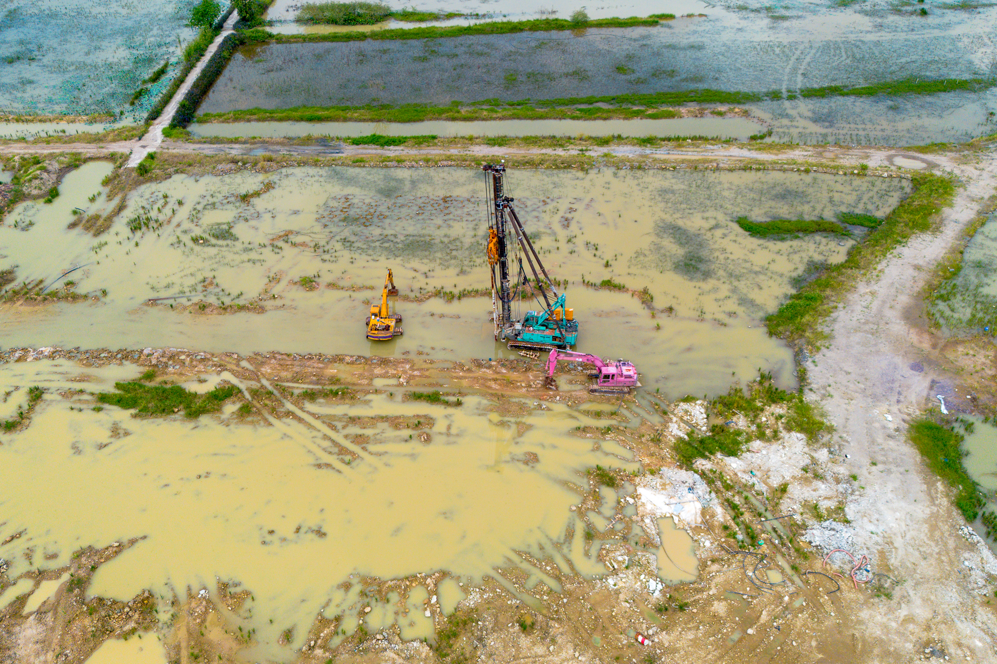 Toàn cảnh công trường xây dựng sân bay lớn nhất miền Bắc- Ảnh 5.