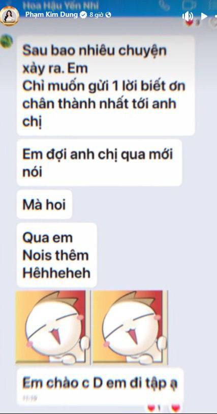 Lộ tin nhắn của Hoa hậu Yến Nhi sau lùm xùm nói xấu Sen Vàng- Ảnh 1. Lộ tin nhắn của Hoa hậu Yến Nhi sau lùm xùm nói xấu Sen Vàng- Ảnh 1.