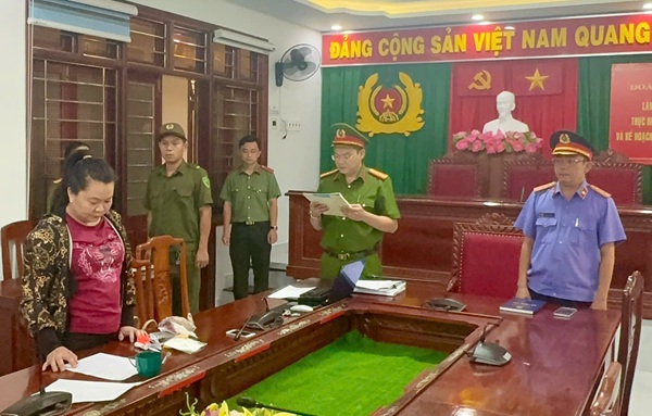 Khám xét nơi ở, bắt giam Hồ Thị Mỹ Hạnh- Ảnh 1. Khám xét nơi ở, bắt giam Hồ Thị Mỹ Hạnh- Ảnh 1.