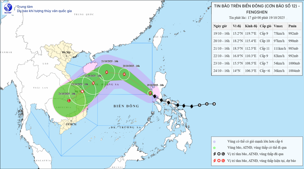 Bão Fengshen vào Biển Đông, chính thức thành cơn bão số 12, có 3 địa phương ảnh hưởng trực tiếp- Ảnh 1. Bão Fengshen vào Biển Đông, chính thức thành cơn bão số 12, có 3 địa phương ảnh hưởng trực tiếp- Ảnh 1.