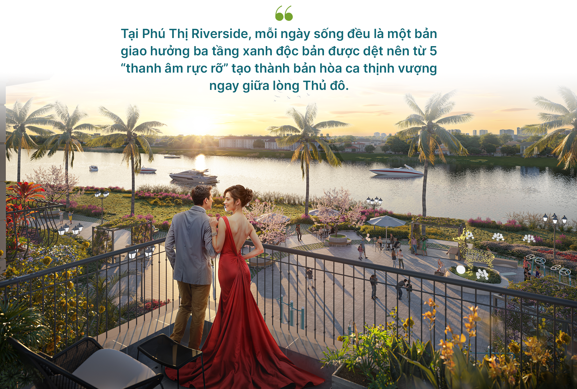 Phú Thị Riverside: Từ khao khát khoảng xanh phố thị đến bản giao hưởng thịnh vượng bên dòng Thiên Đức- Ảnh 8. Phú Thị Riverside: Từ khao khát khoảng xanh phố thị đến bản giao hưởng thịnh vượng bên dòng Thiên Đức- Ảnh 8.