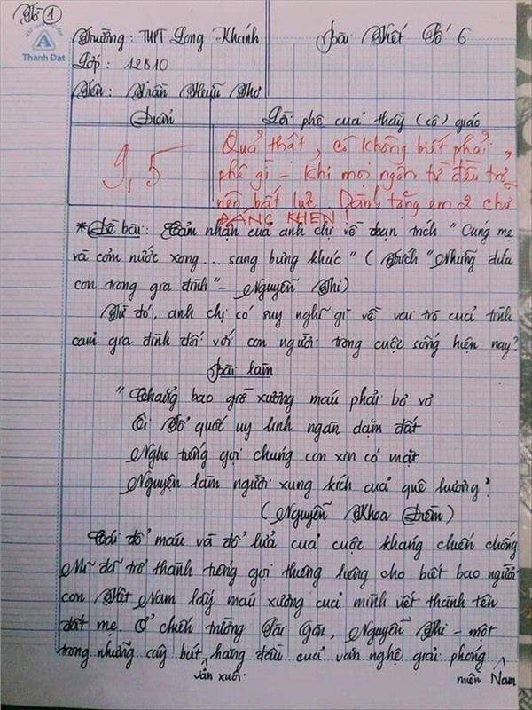 Nam sinh gây sốt với bài văn dài 18 trang, cô giáo đọc xong không biết phải phê gì vì quá xuất sắc!- Ảnh 1.