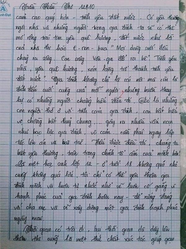 Nam sinh gây sốt với bài văn dài 18 trang, cô giáo đọc xong không biết phải phê gì vì quá xuất sắc!- Ảnh 17.