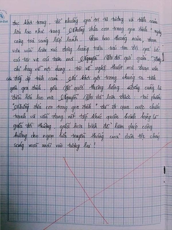 Nam sinh gây sốt với bài văn dài 18 trang, cô giáo đọc xong không biết phải phê gì vì quá xuất sắc!- Ảnh 18.