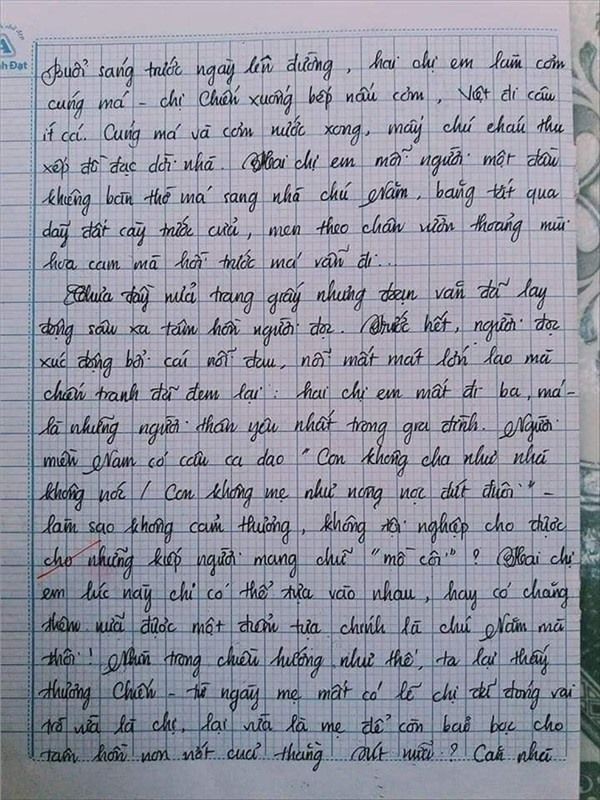 Nam sinh gây sốt với bài văn dài 18 trang, cô giáo đọc xong không biết phải phê gì vì quá xuất sắc!- Ảnh 4.