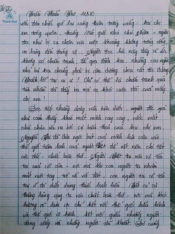 Nam sinh gây sốt với bài văn dài 18 trang, cô giáo đọc xong không biết phải phê gì vì quá xuất sắc!- Ảnh 5.
