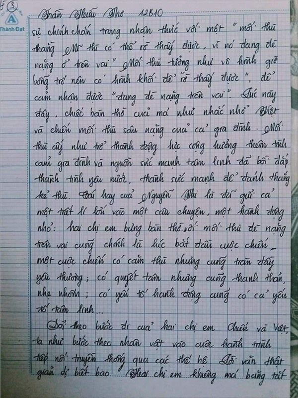 Nam sinh gây sốt với bài văn dài 18 trang, cô giáo đọc xong không biết phải phê gì vì quá xuất sắc!- Ảnh 9.