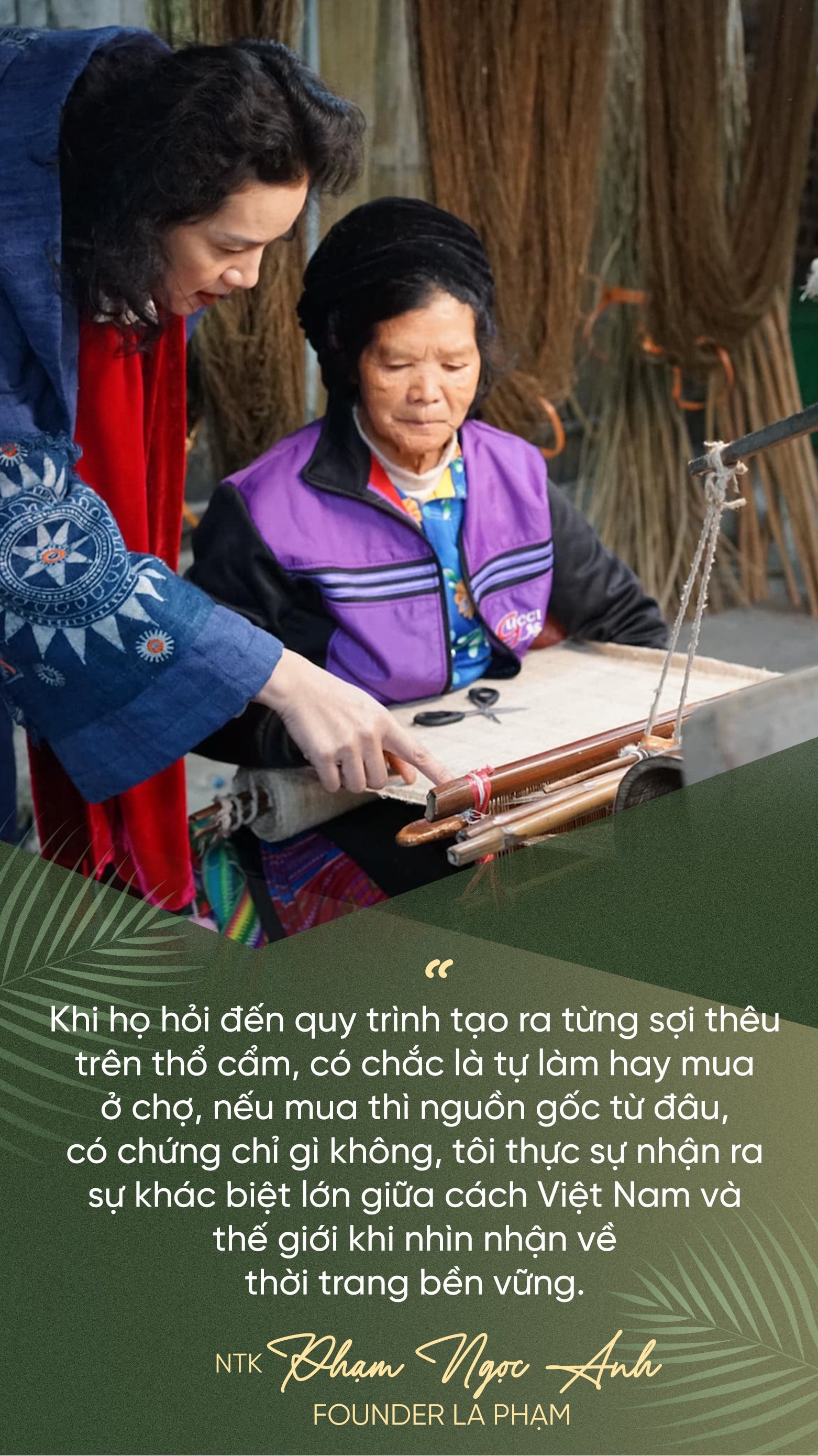 Từ sợi lá dứa, sợi ngô hay vỏ trái cây tưởng chừng như bỏ đi, nhà thiết kế Việt ‘biến hóa’ đưa thời trang dân tộc ra sàn diễn quốc tế- Ảnh 6. Từ sợi lá dứa, sợi ngô hay vỏ trái cây tưởng chừng như bỏ đi, nhà thiết kế Việt ‘biến hóa’ đưa thời trang dân tộc ra sàn diễn quốc tế- Ảnh 6.