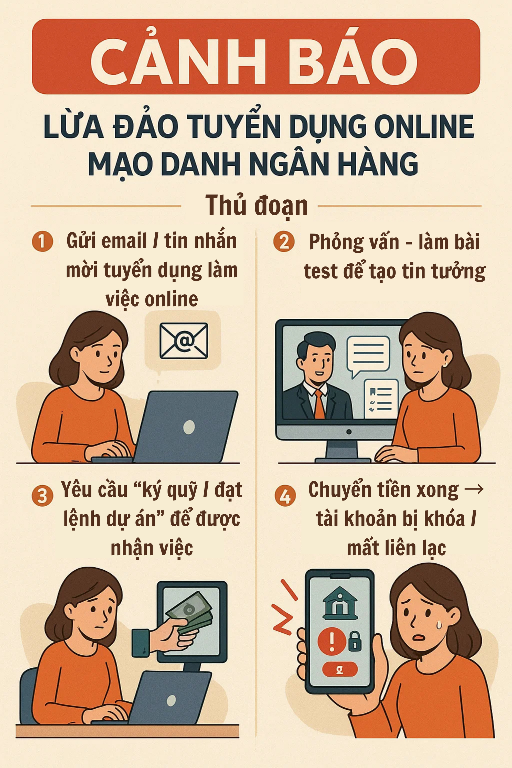 Công an Hà Nội cảnh báo khẩn liên quan đến các ngân hàng- Ảnh 1.