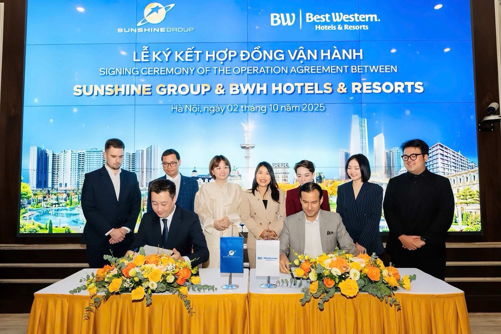 Sunshine Group "bắt tay" BWH Hotels, đưa tiêu chuẩn vận hành quốc tế đến Noble Crystal Long Bien và Noble Palace Tay Thang Long- Ảnh 1. Sunshine Group